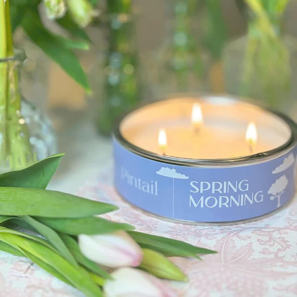 Pintail Candles Spring Morning Triple Wick Tin Candle Extra Image 3